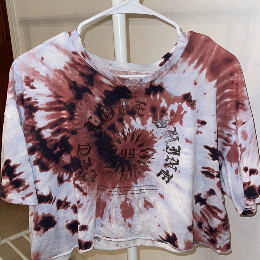 Hollister “Let Love Shine” Cropped Tee